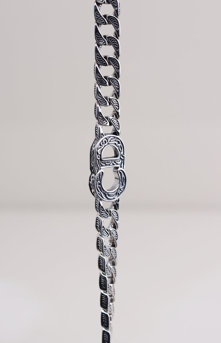 Christian Dior 925 Sterling Silver Linkage Bracelet