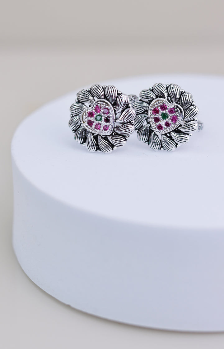 Oxidised Floral 925 Sterling Silver Women Toe Ring