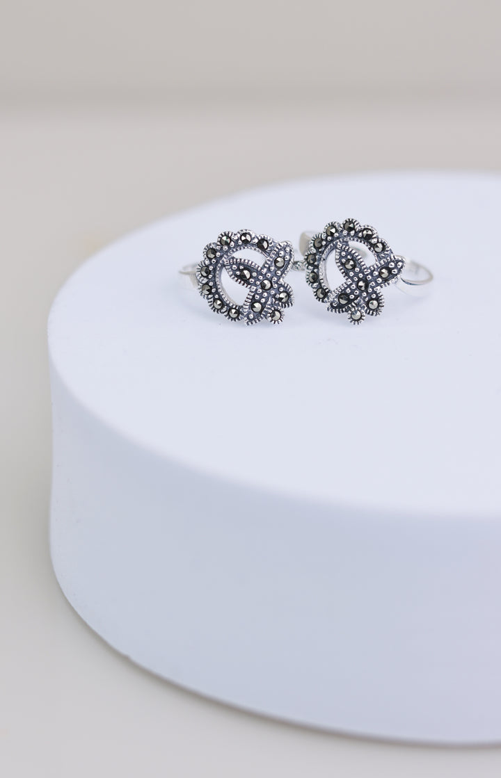 Marcasite 925 Sterling Silver Women Toe Ring