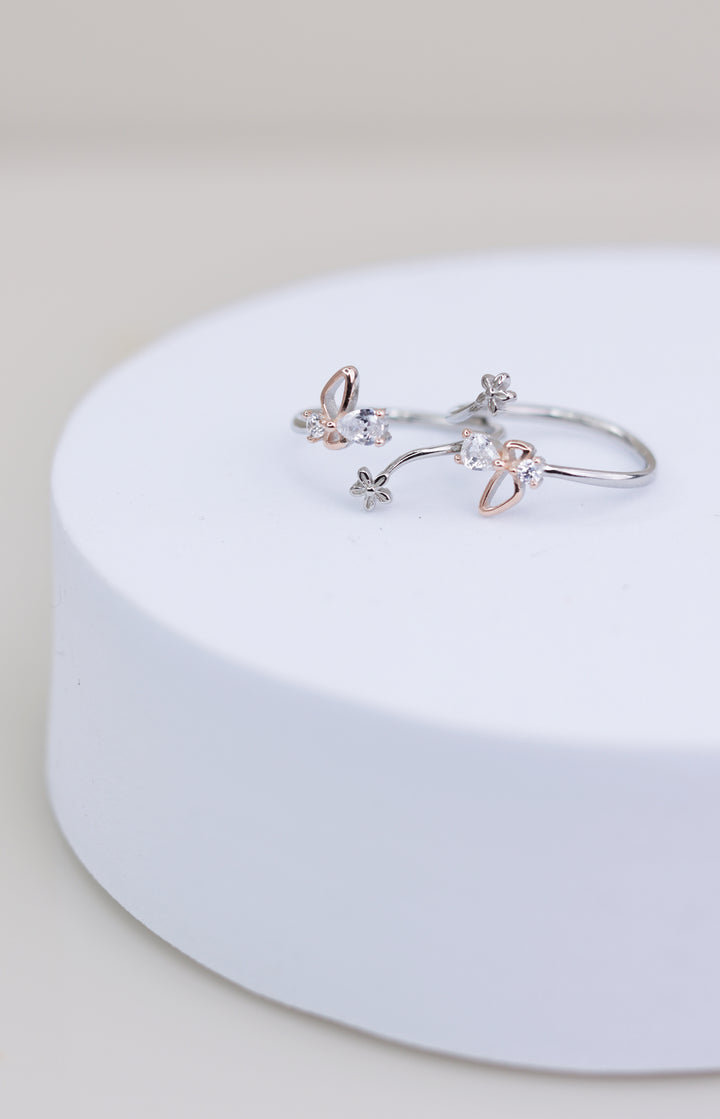 Butterfly 925 Sterling Silver Women Toe Ring